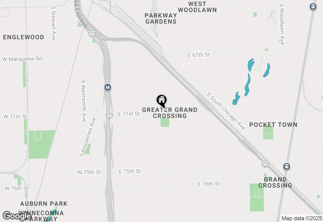 Map of 342 E 71st Street, Chicago, IL 60619