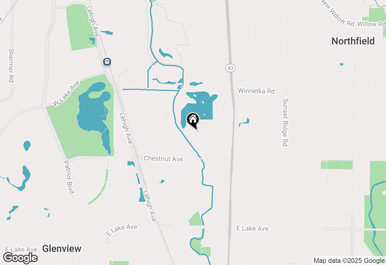 Map of 1935 Tanglewood Drive #F, Glenview, IL 60025