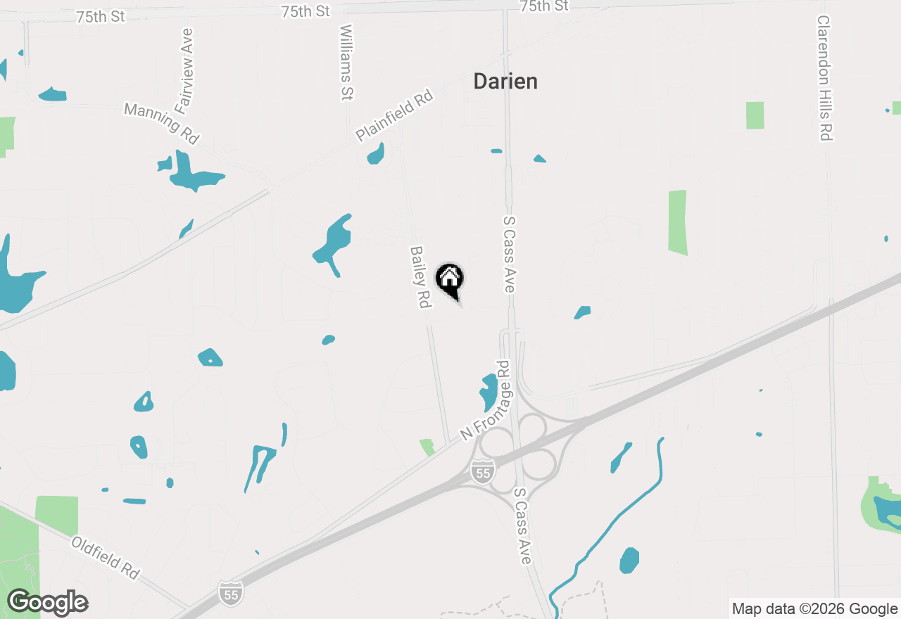 Map of 1390 Marco Court, Darien, IL 60561