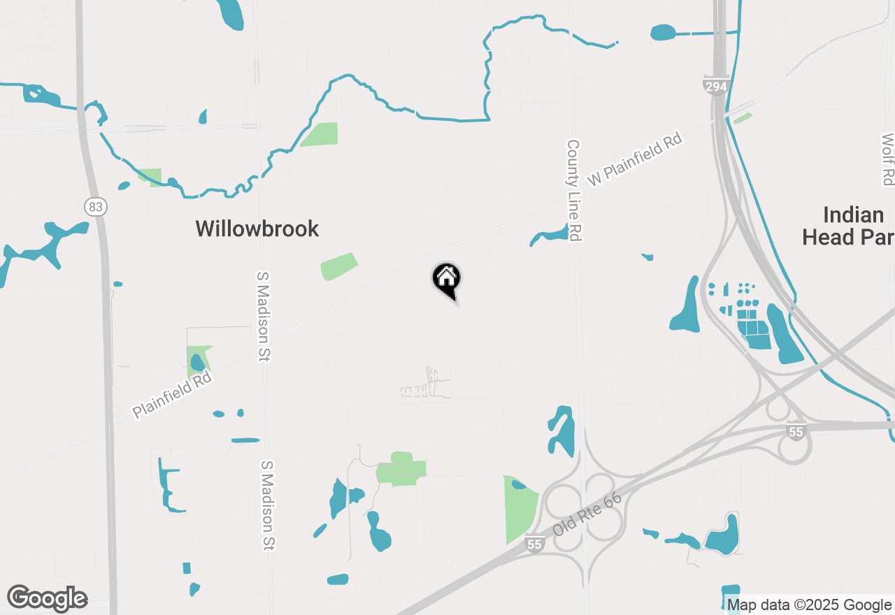 Map of 6825 Fieldstone Drive, Burr Ridge, IL 60527