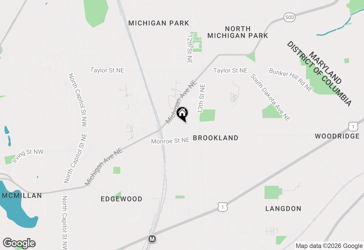 Map of 3626 12th Street Ne, Washington, DC 20017