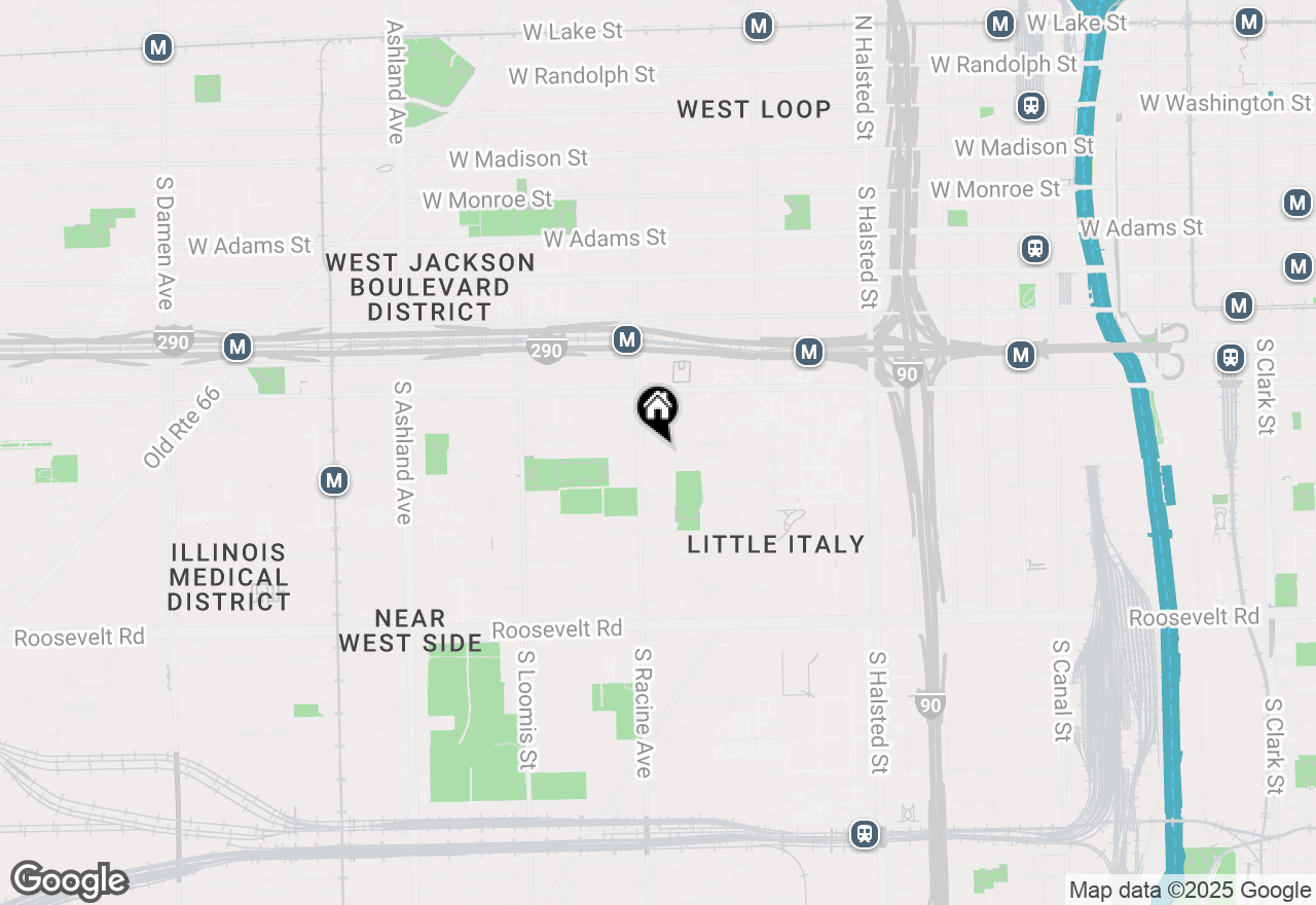 Map of 1149 W Vernon Park Place #L, Chicago, IL 60607