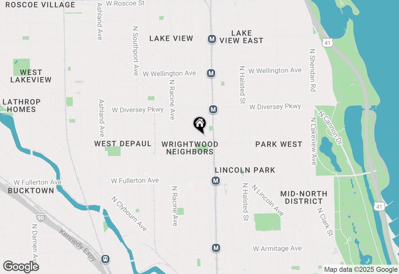 Map of 2632 N Lincoln Avenue #2, Chicago, IL 60614