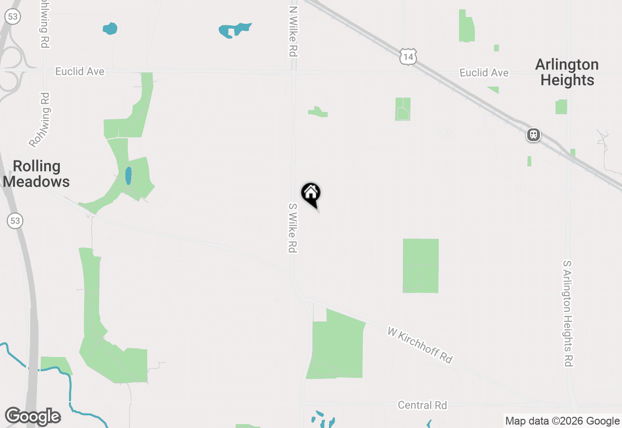 Map of 219 S Reuter Drive, Arlington Heights, IL 60005