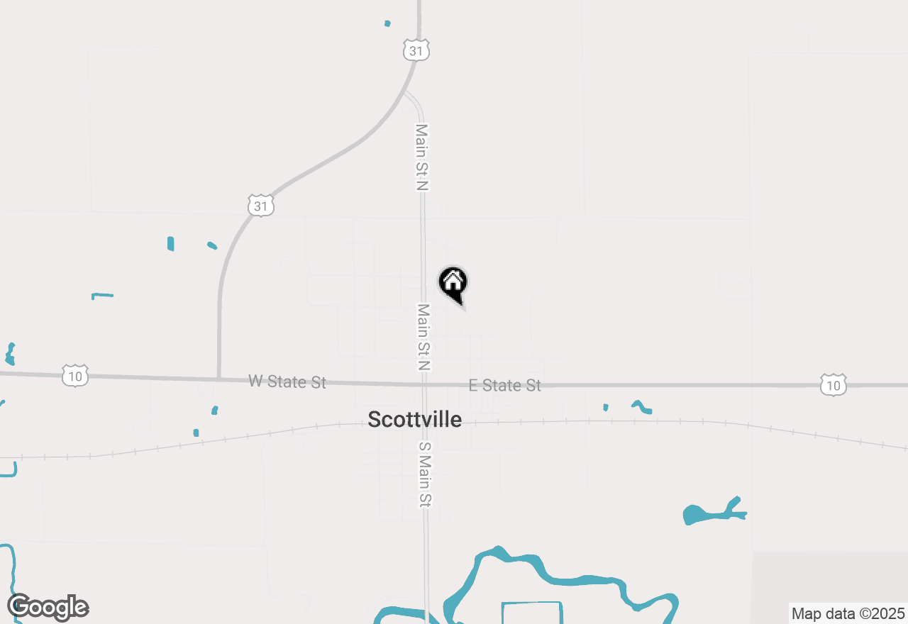 Map of 308 N Thomas Street, Scottville, MI 49454