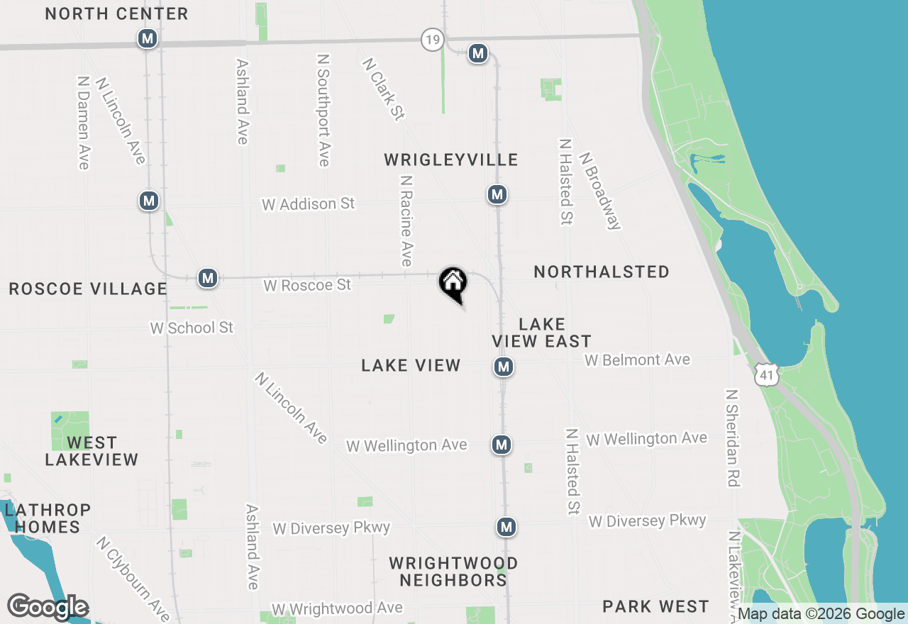 Map of 3315 N Seminary Avenue #2, Chicago, IL 60657
