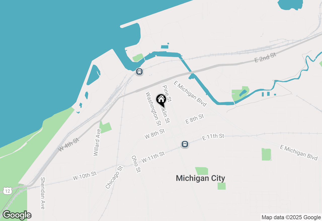 Map of 525 Franklin Street, Michigan City, IN 46360