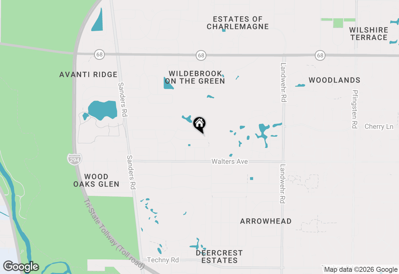 Map of 3626 Radcliffe Drive, Northbrook, IL 60062