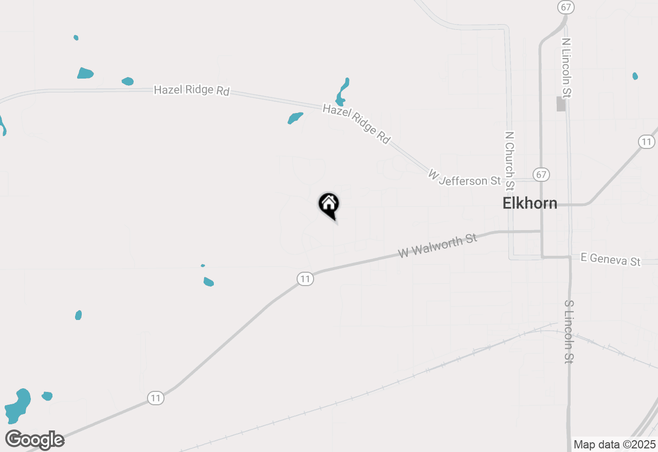 Map of 50 N West St, Elkhorn, WI 53121