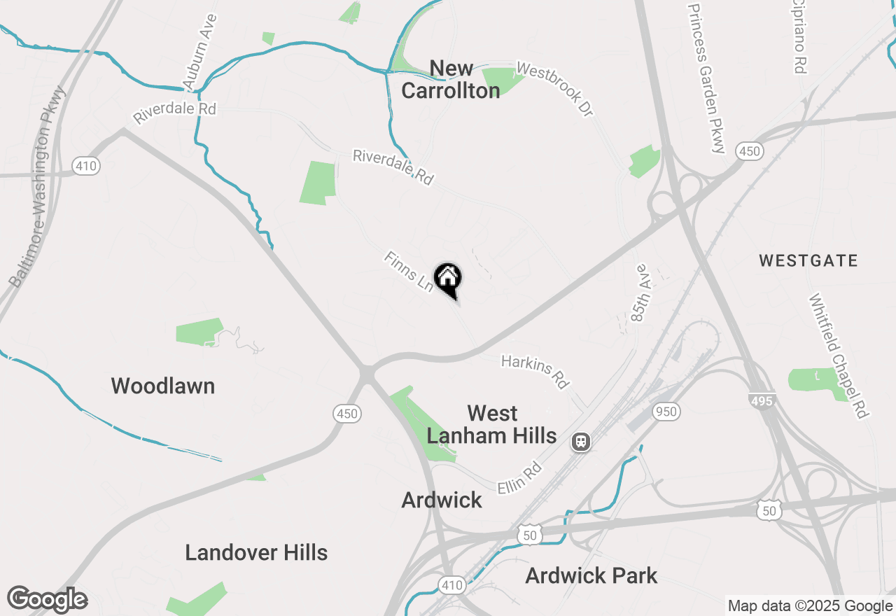 Map of 7713 Finns Lane, Lanham, MD 20706