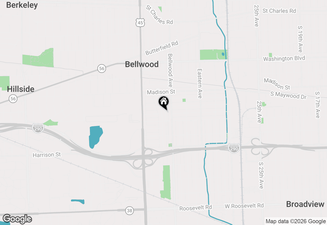 Map of 923 Marshall Avenue, Bellwood, IL 60104