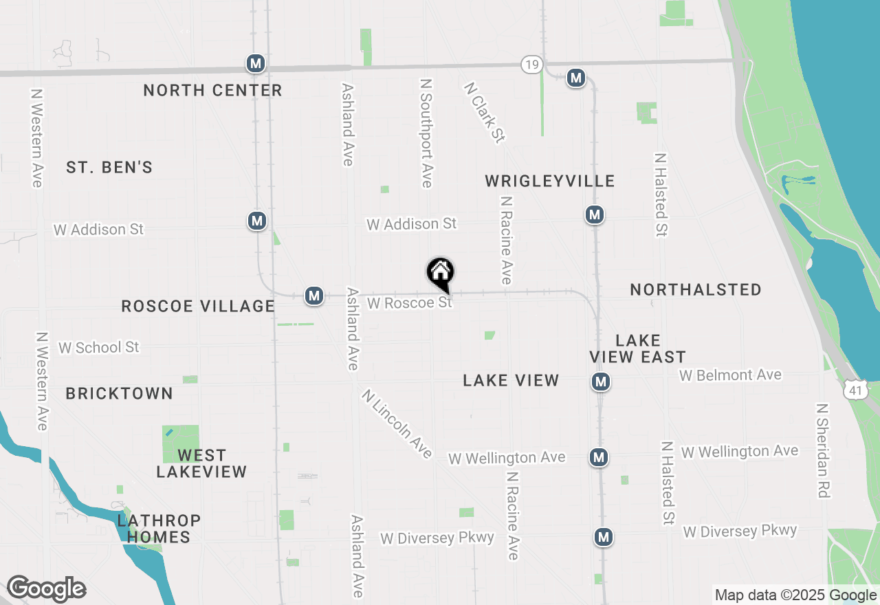 Map of 1348 W Roscoe Street #306, Chicago, IL 60657