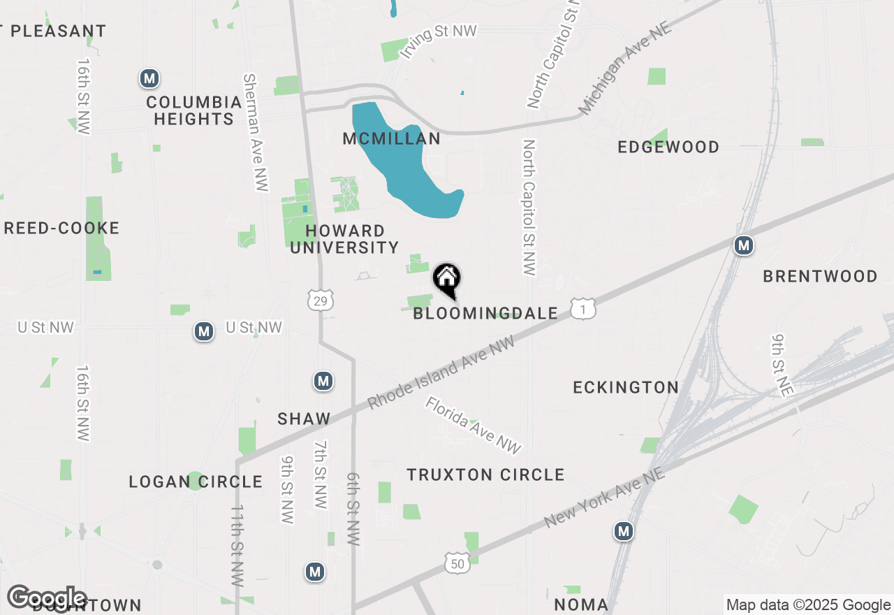 Map of 150 V Street Nw #V402, Washington, DC 20001
