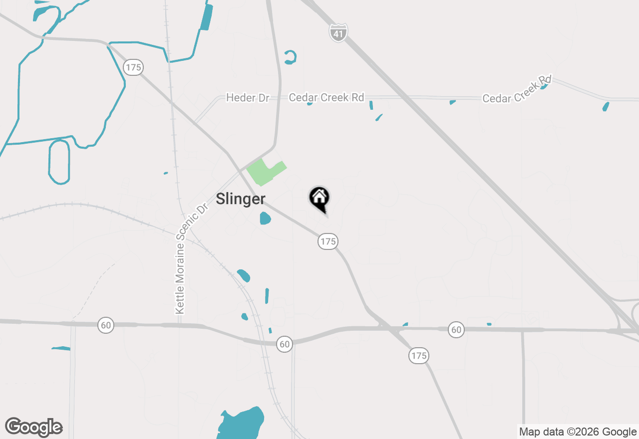 Map of 320 E Washington St #4, Slinger, WI 53086