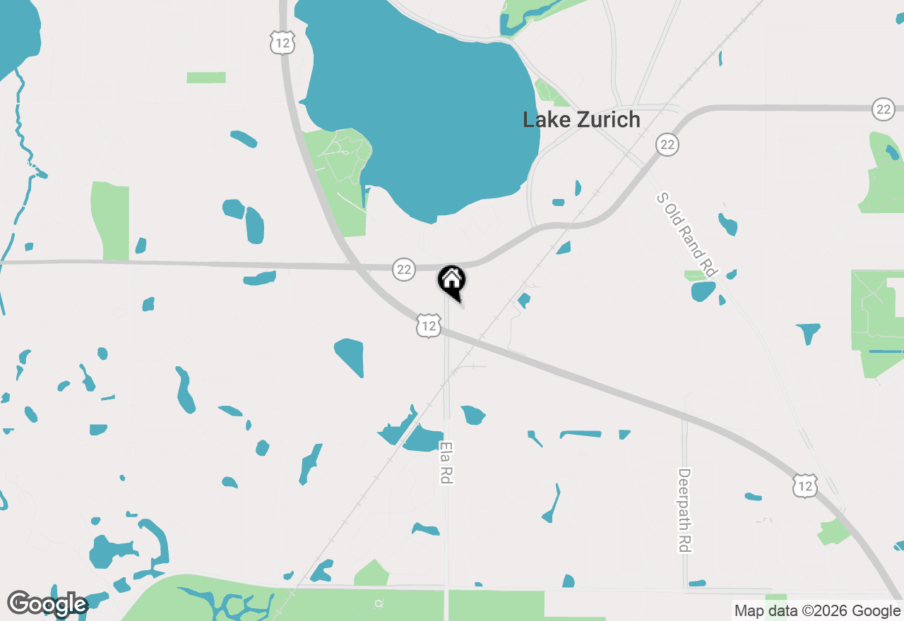 Map of 2 Terrace Lane, Lake Zurich, IL 60047