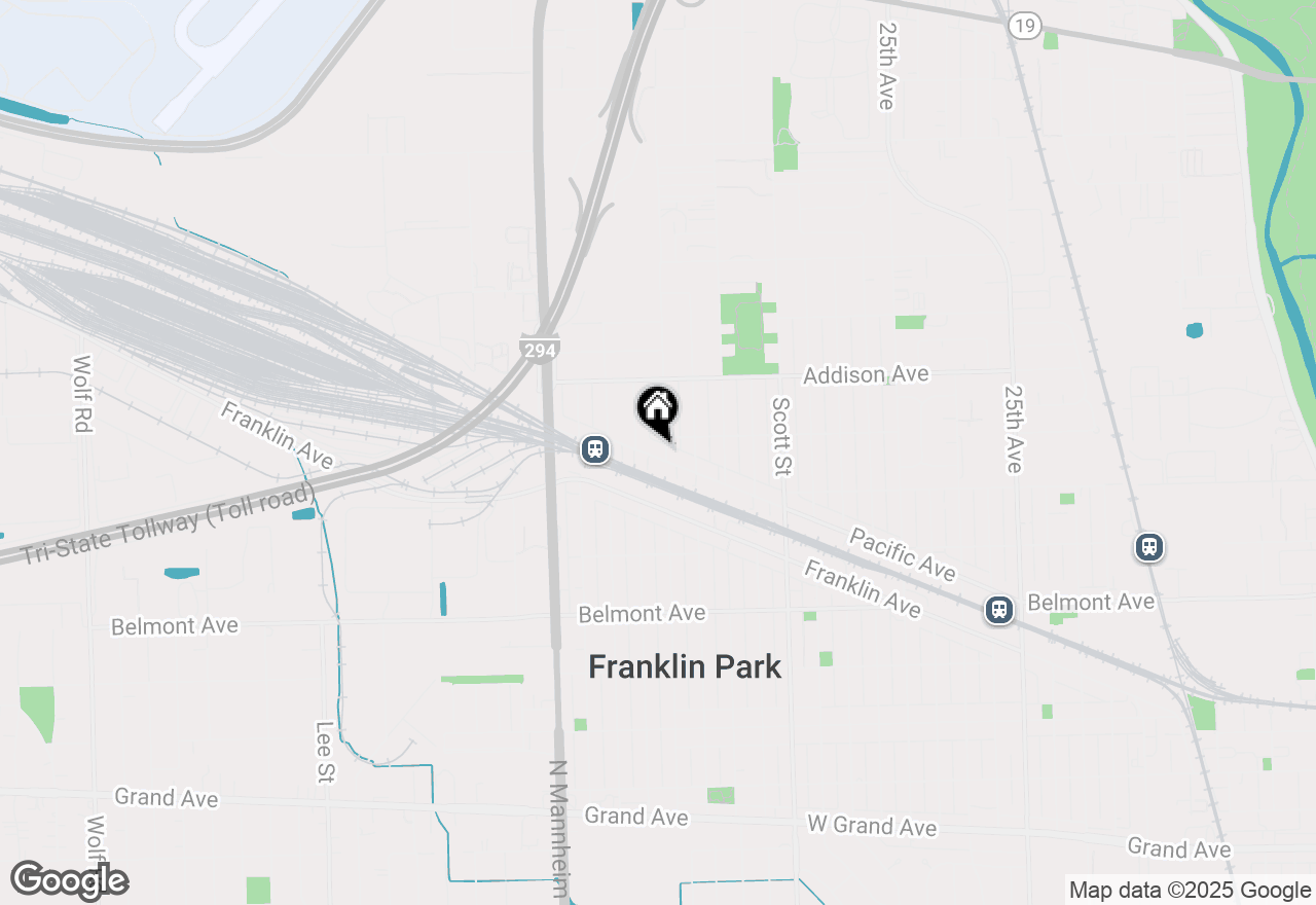 Map of 10200 Pacific Avenue, Franklin Park, IL 60131