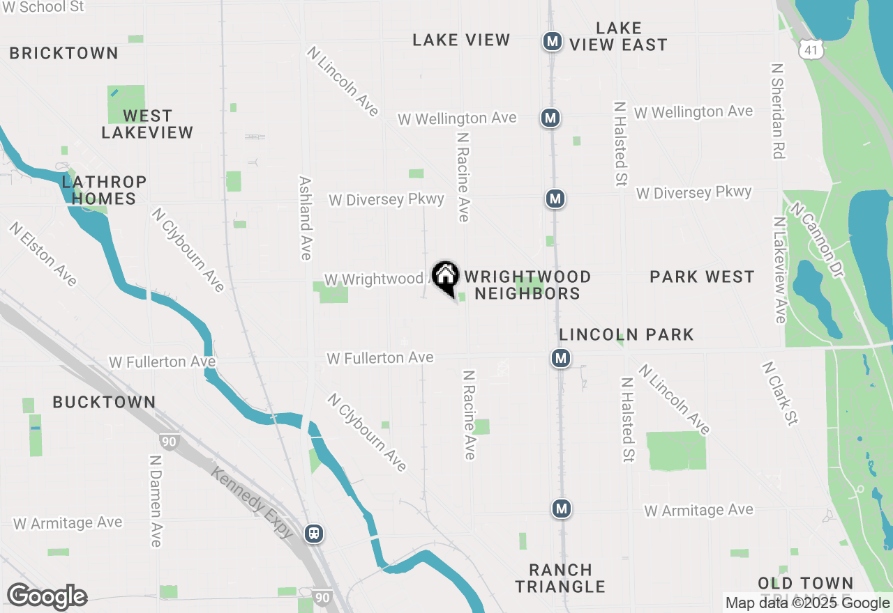 Map of 1231 W Lill Avenue, Chicago, IL 60614