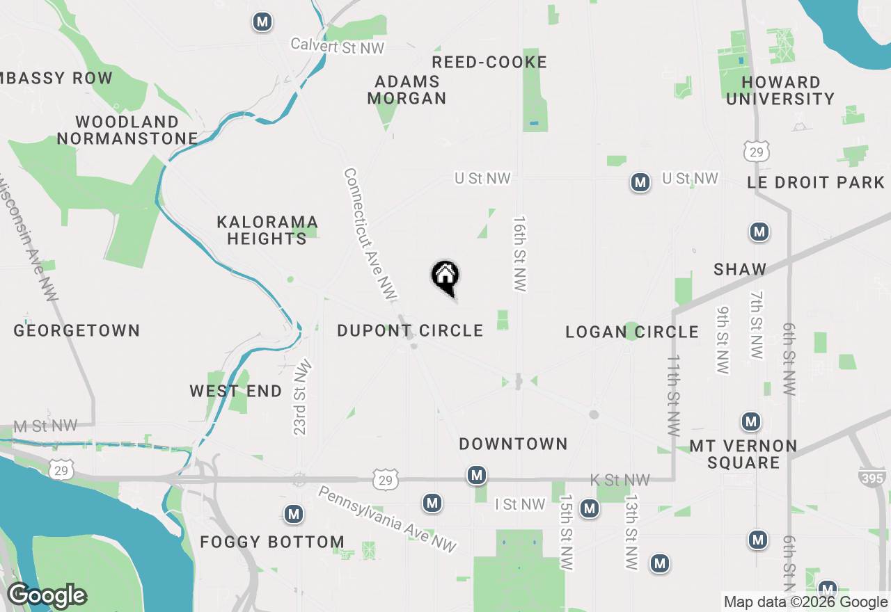 Map of 1545 18th Street Nw #907, Washington, DC 20036