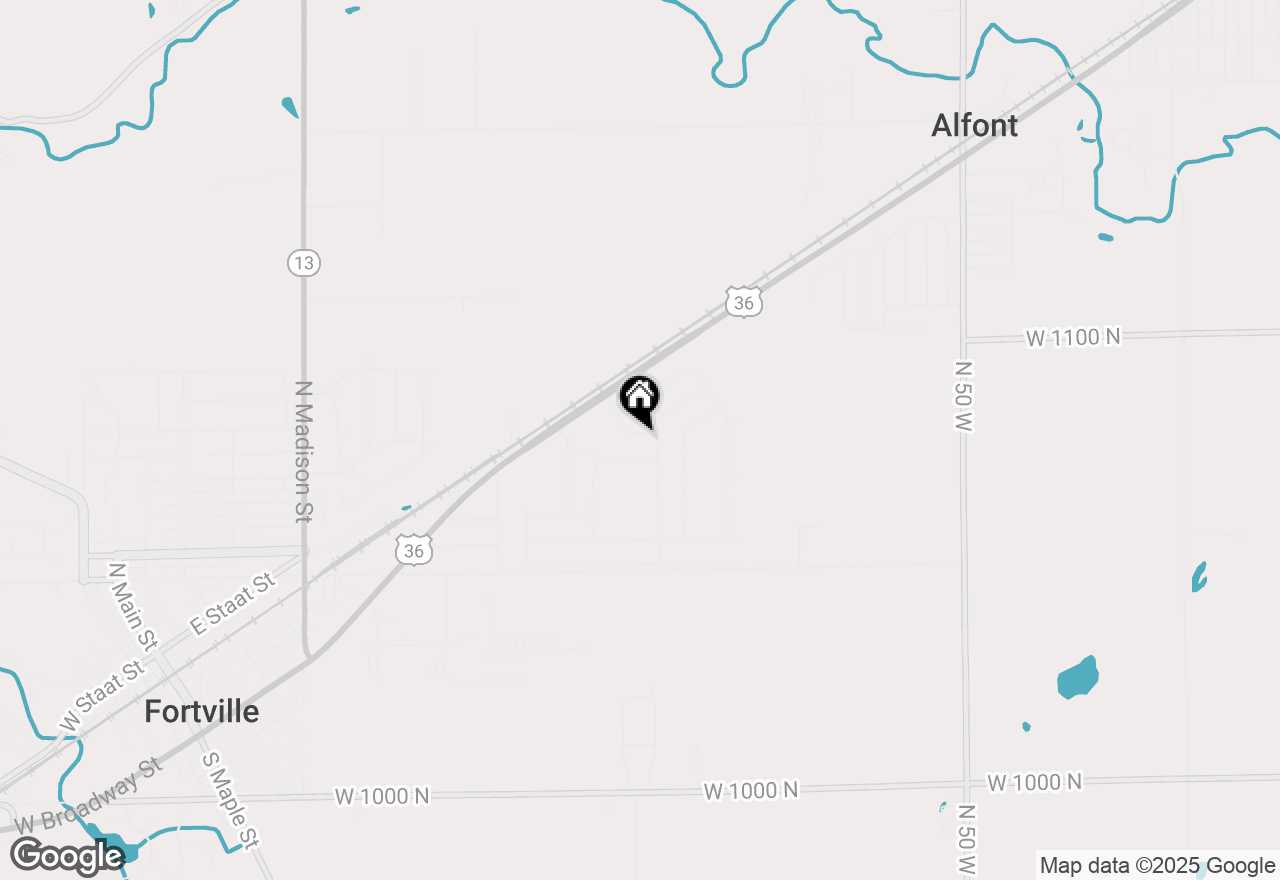 Map of 660 N Granite Drive, Fortville, IN 46040