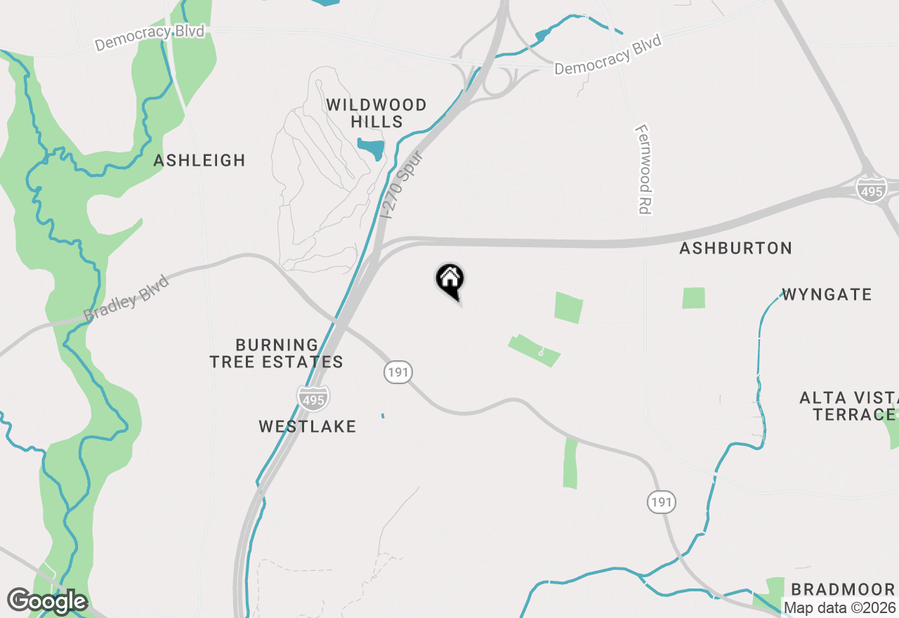 Map of 9413 Brooke Drive, Bethesda, MD 20817