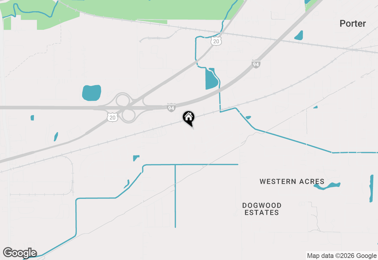 Map of 1642 Commodore Lane, Chesterton, IN 46304
