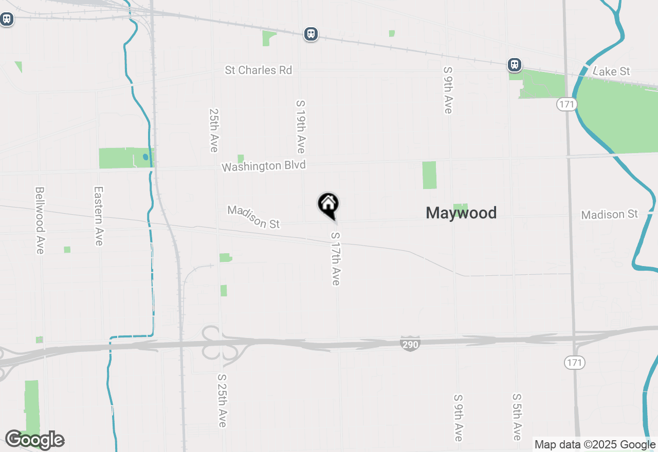 Map of 1702 Madison Street, Maywood, IL 60153