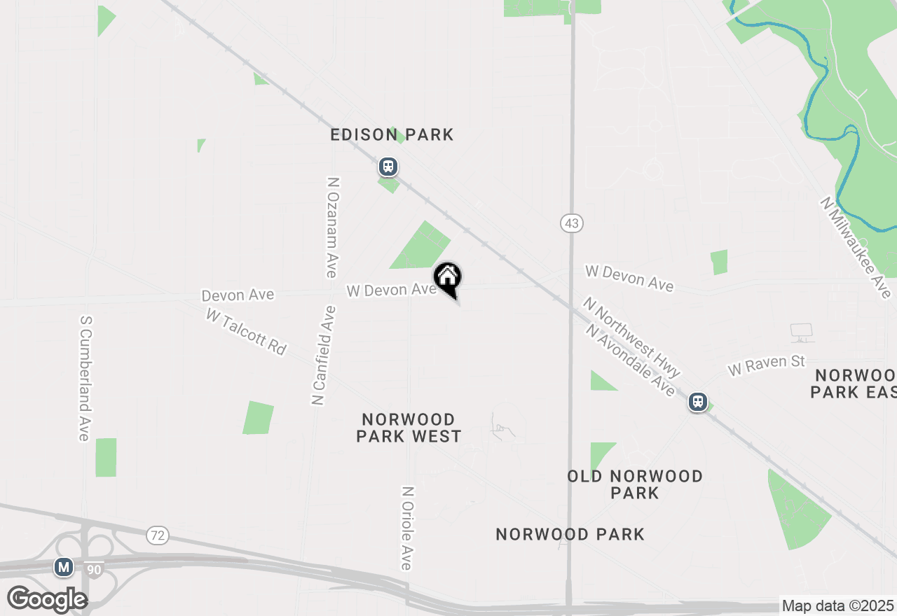 Map of 7515 W Hortense Avenue, Chicago, IL 60631