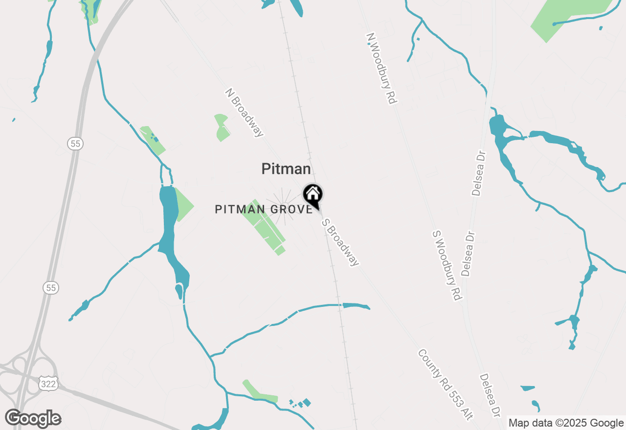 Map of 223 East Avenue, Pitman, NJ 08071