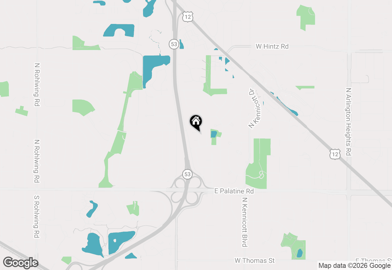 Map of 2202 N Williamsburg Street, Arlington Heights, IL 60004