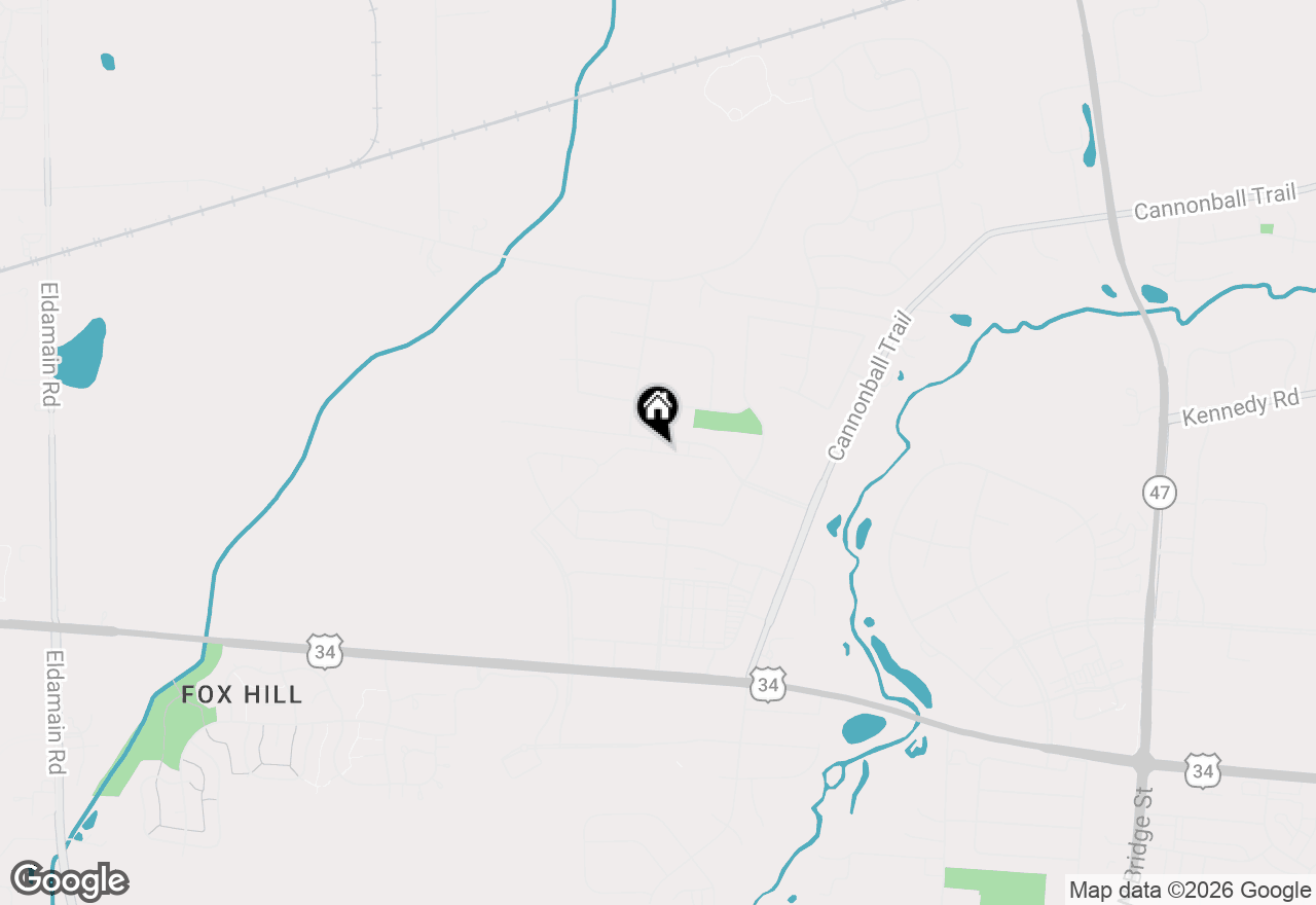 Map of (Address confidential), Yorkville, Illinois 60560