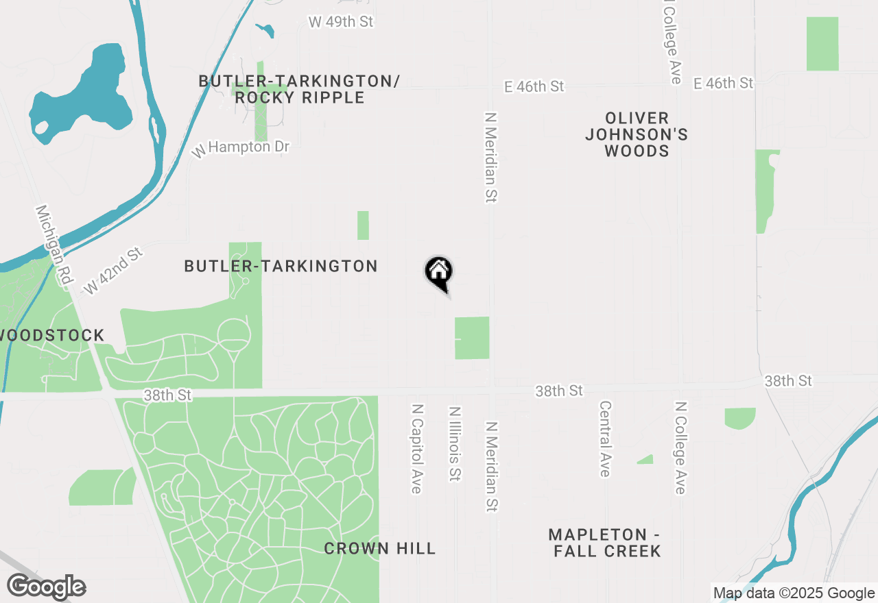 Map of 4035 N Kenwood Avenue, Indianapolis, IN 46208