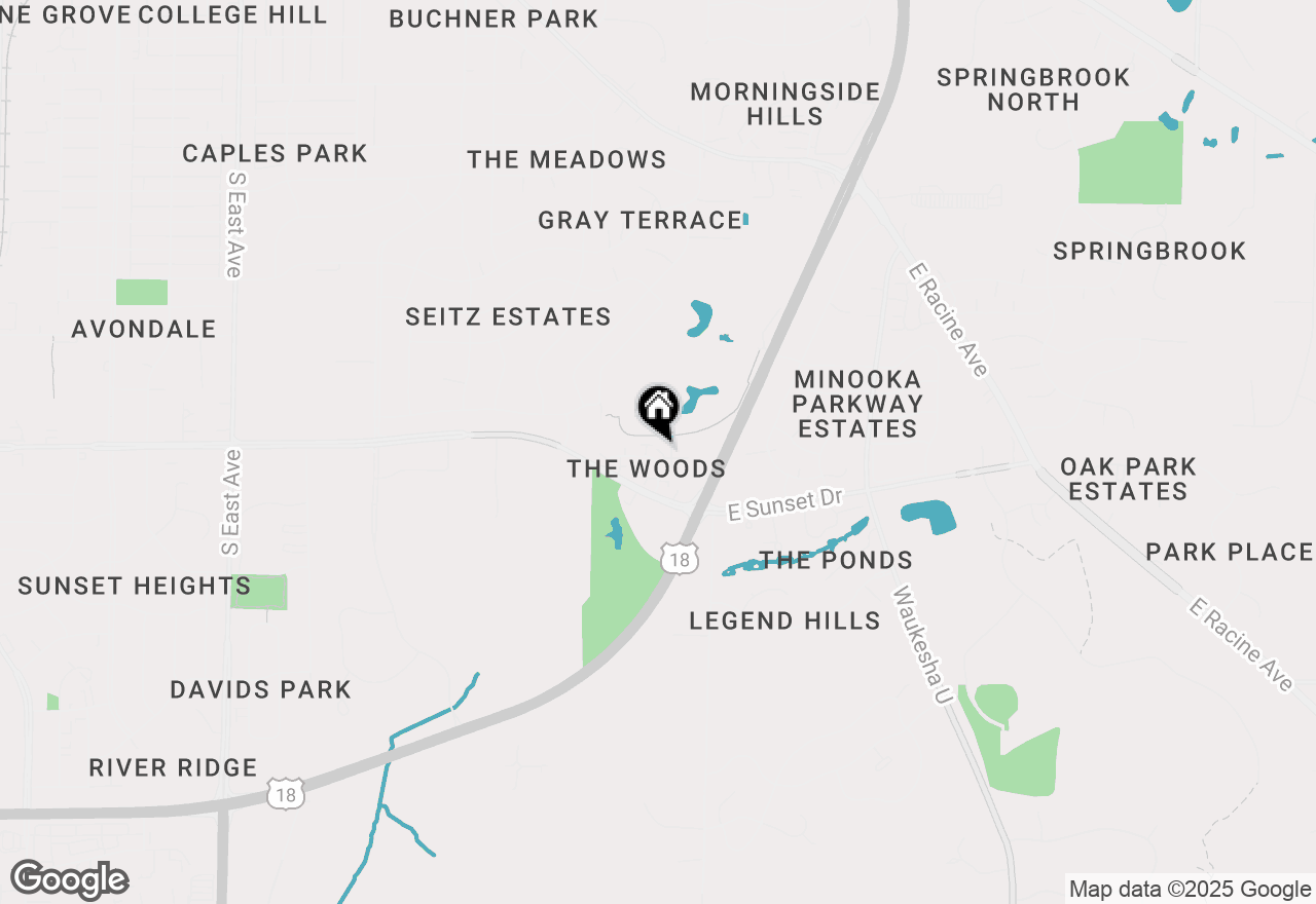 Map of (Address confidential), Waukesha, Wisconsin 53186