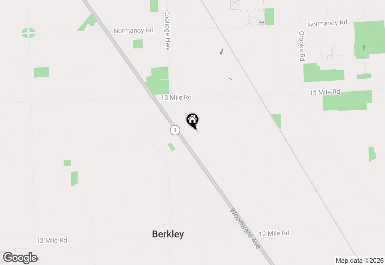 Map of 3023 Bamlet Road, Royal Oak, MI 48073