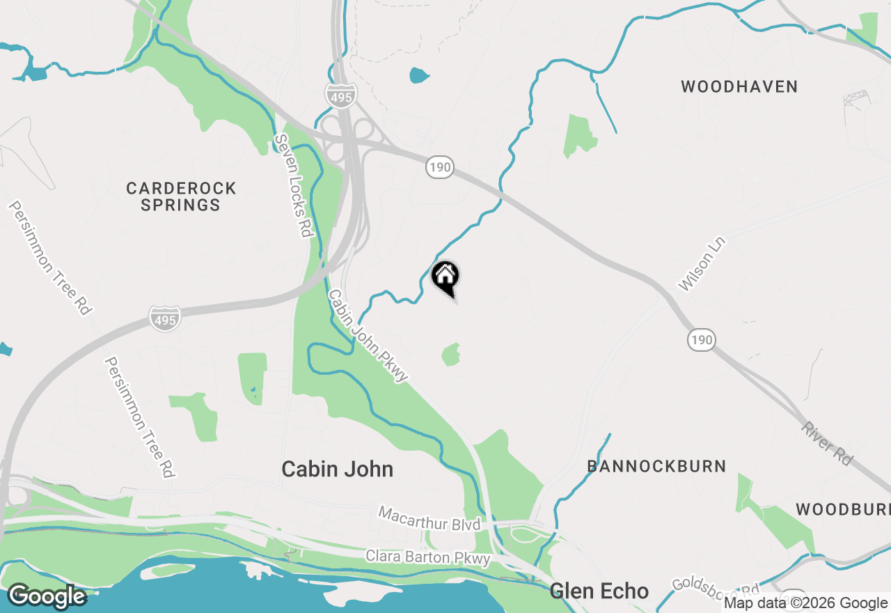 Map of 7215 Helmsdale Road, Bethesda, MD 20817