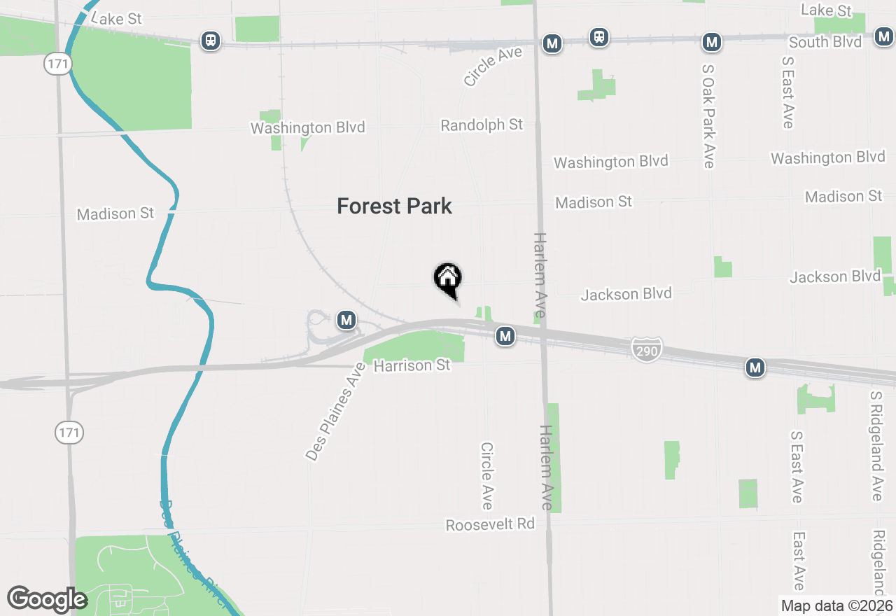 Map of 630 Thomas Avenue, Forest Park, IL 60130
