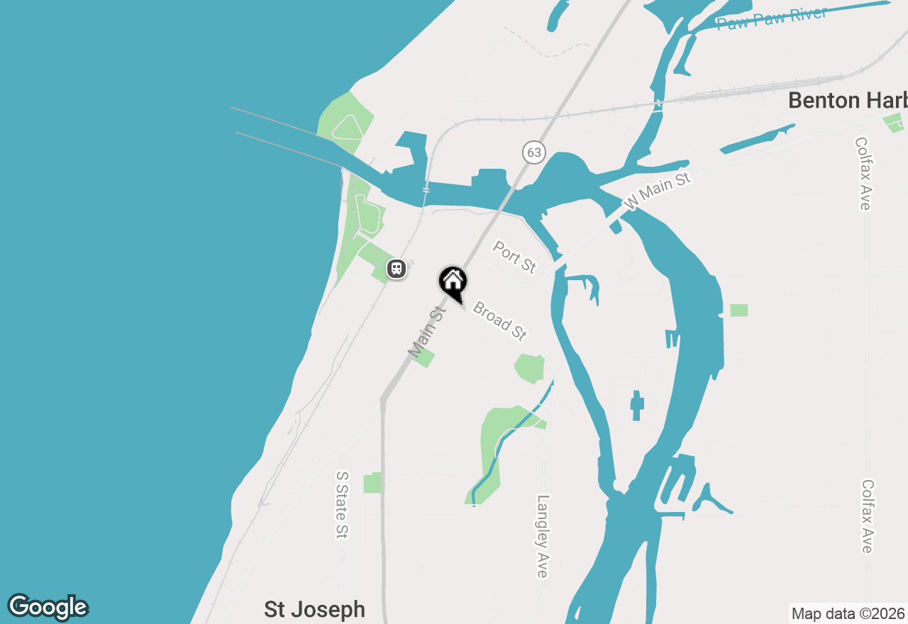 Map of 715 Elm Street, St. Joseph, MI 49085