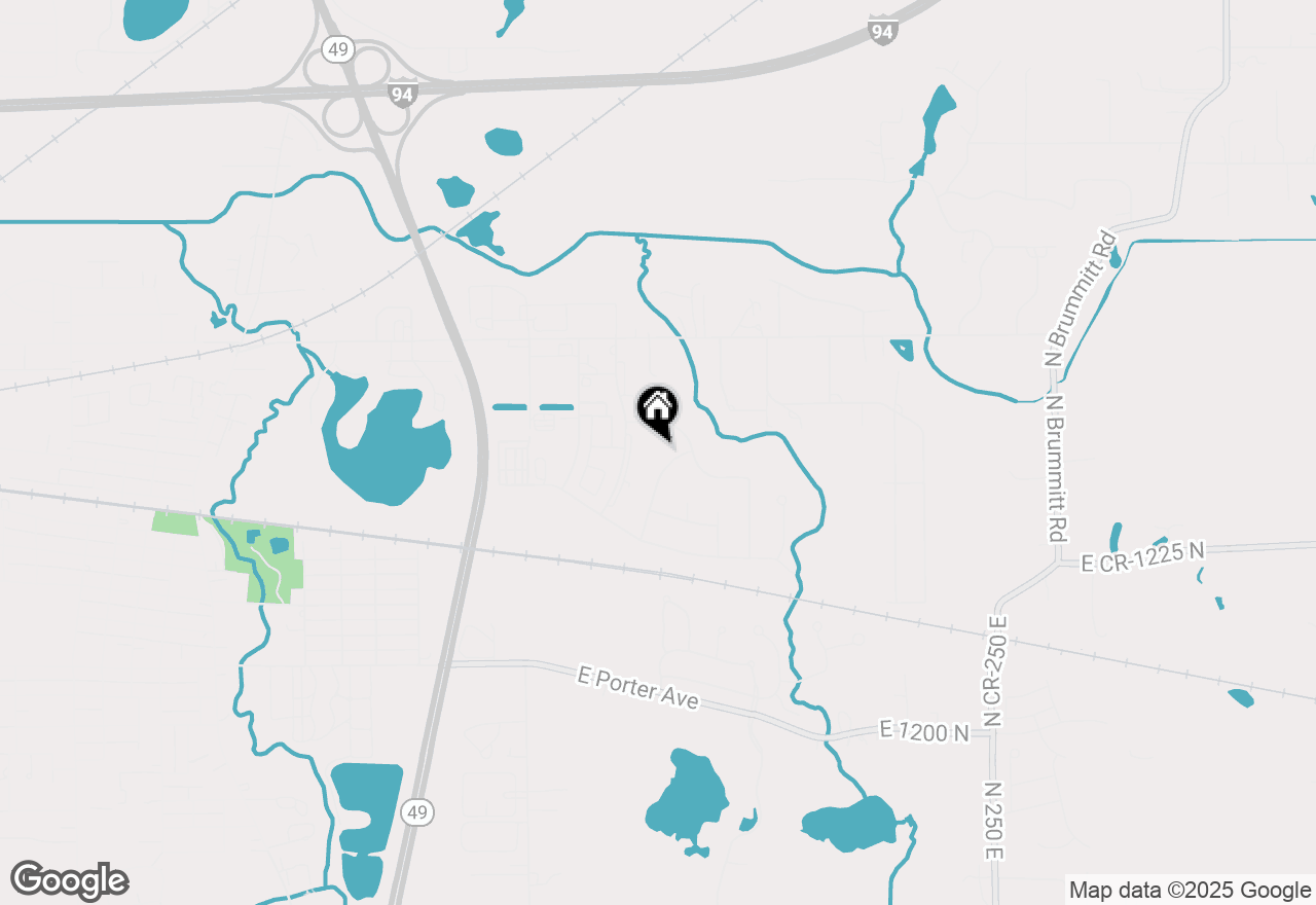 Map of 361 Watertower Drive, Chesterton, IN 46304