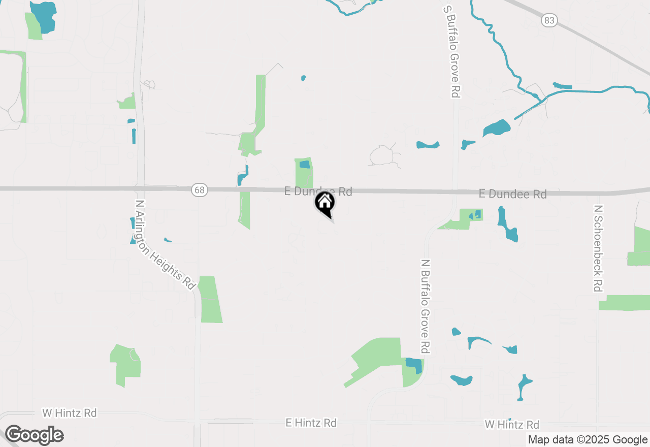 Map of 497 Park View Terrace, Buffalo Grove, IL 60089