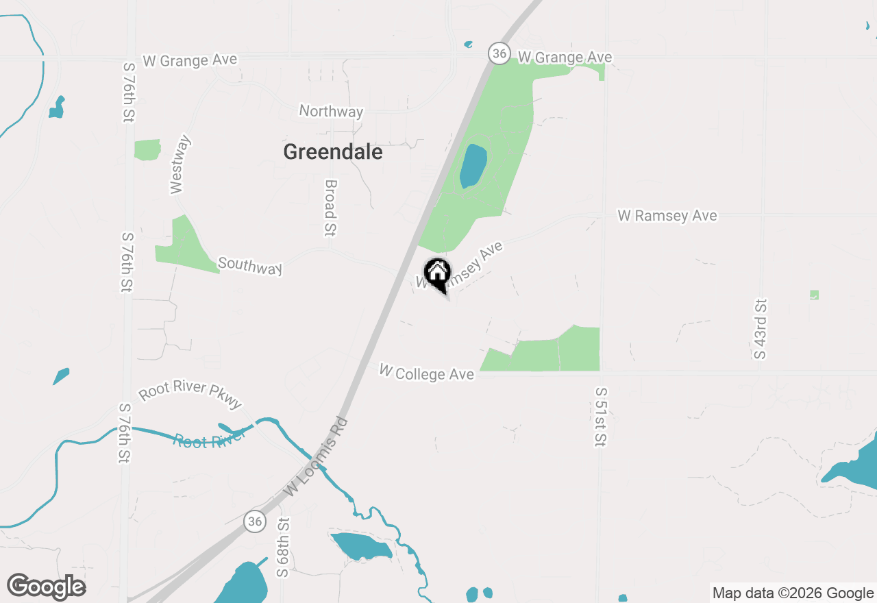 Map of 6000 Oakwood Ln, Greendale, WI 53129