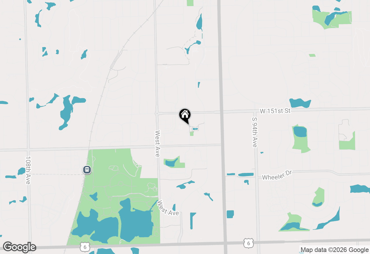 Map of 9825 El Cameno Lane, Orland Park, IL 60462