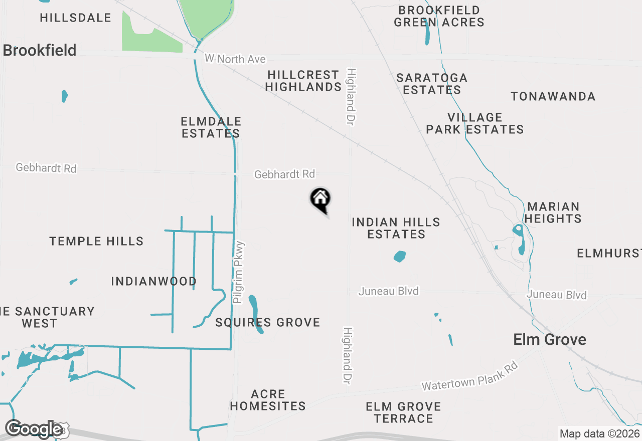 Map of 15025 Westover Rd, Elm Grove, WI 53122
