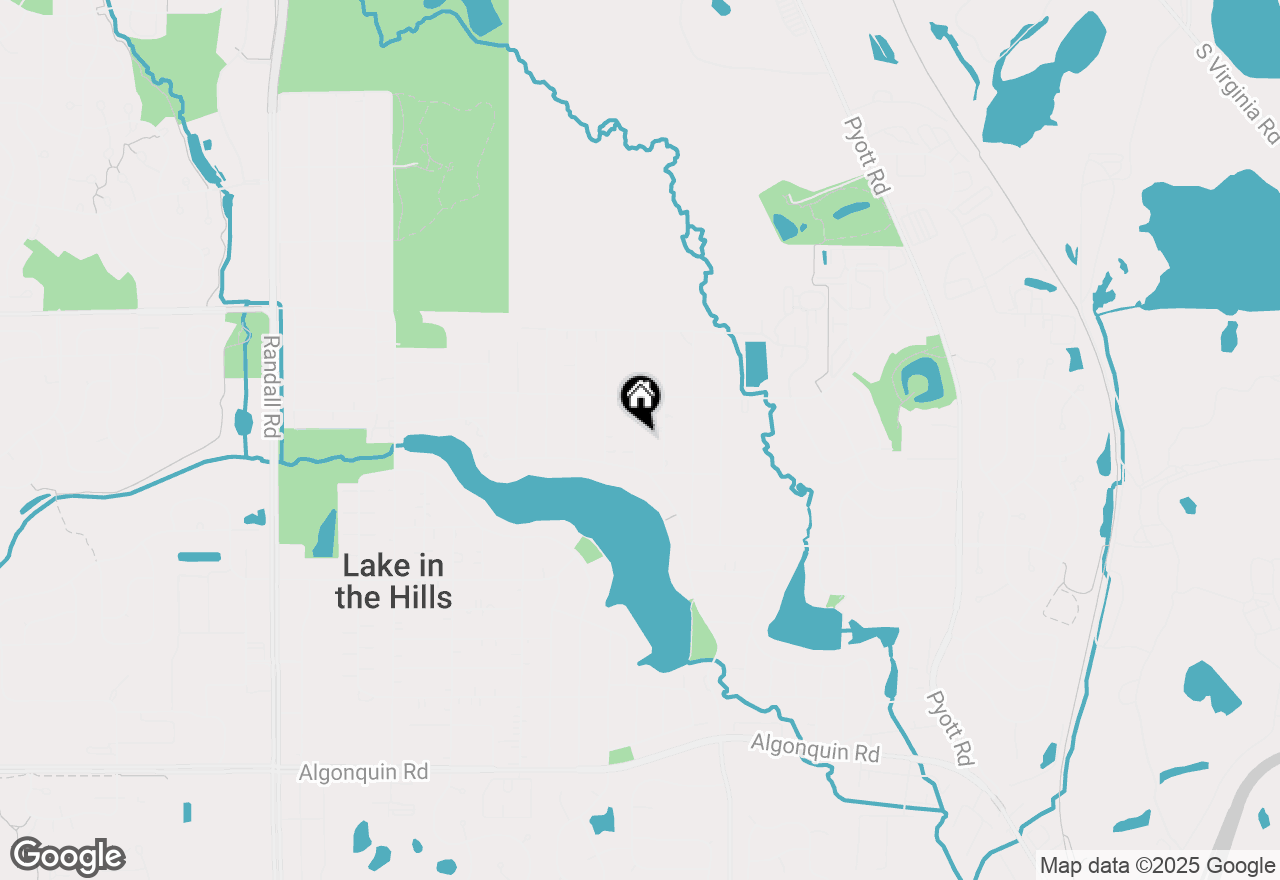 Map of 1110 Poplar Street, Lake In The Hills, IL 60156