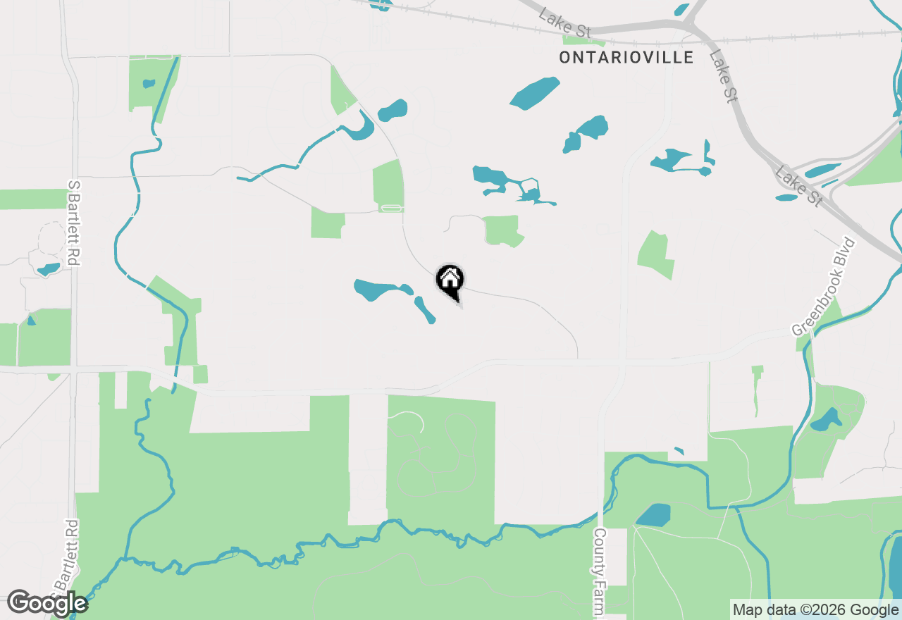 Map of 965 S Chippendale Drive, Bartlett, IL 60103