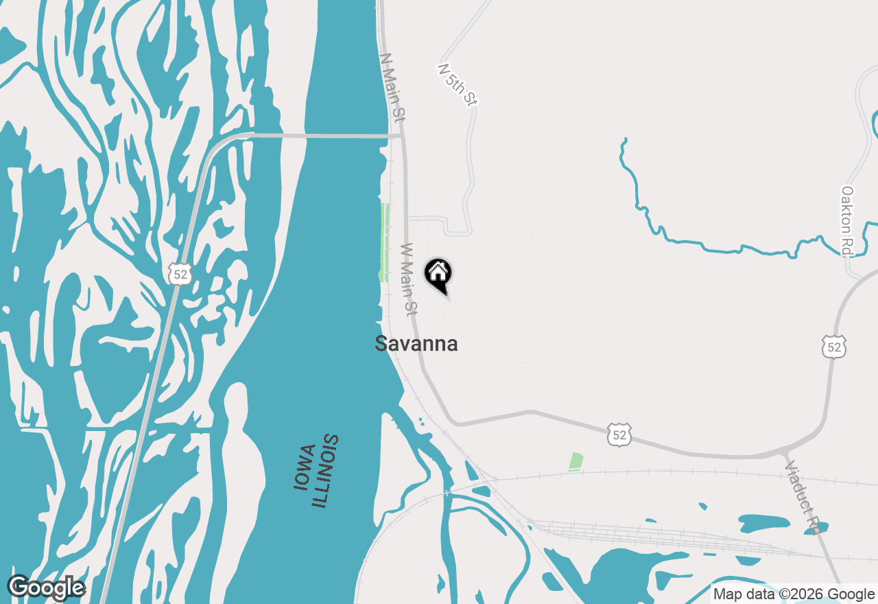 Map of 209 Quincy Street, Savanna, IL 61074