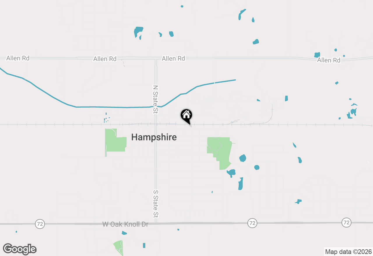 Map of 284 Washington Avenue, Hampshire, IL 60140