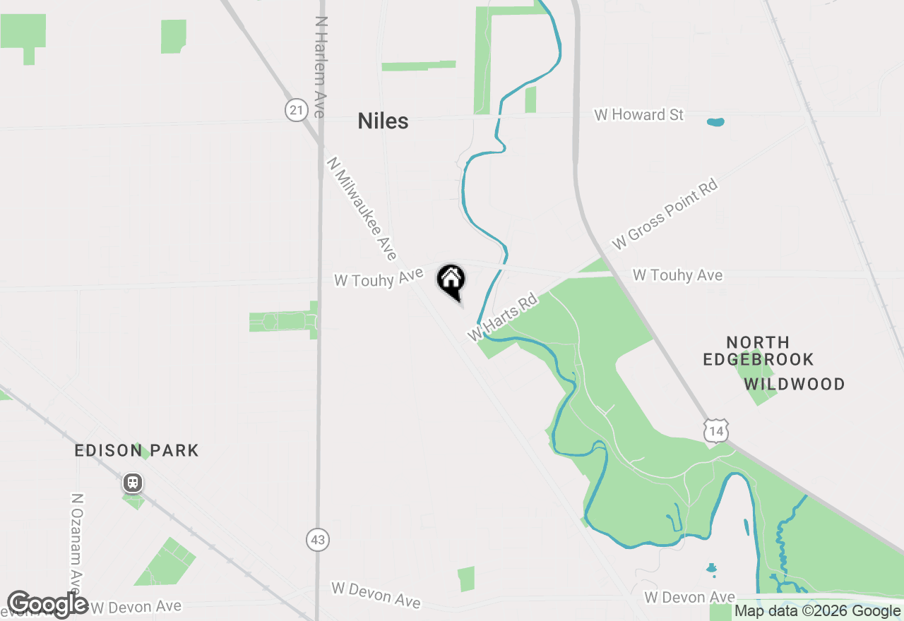 Map of 7078 N Franks Avenue, Niles, IL 60714