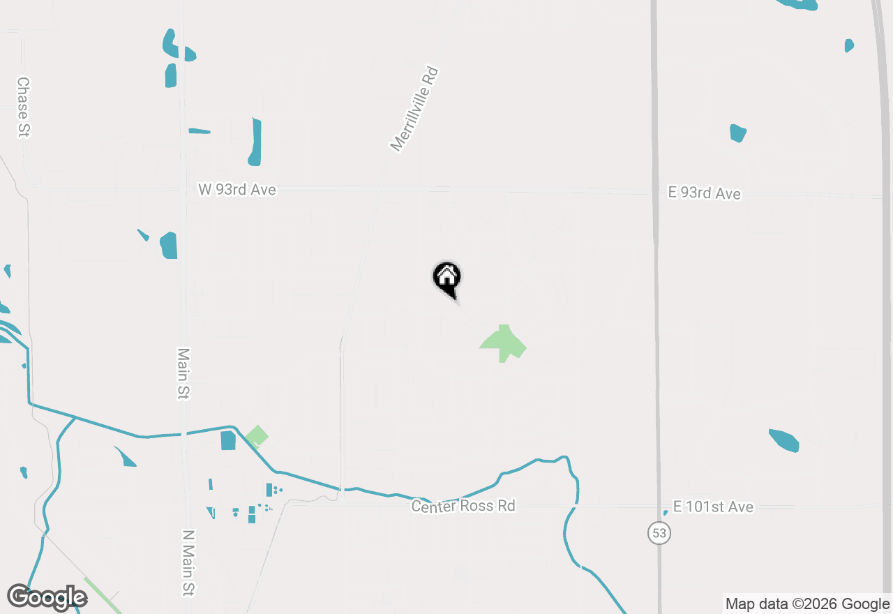 Map of 1518 W 96th Place, Crown Point, IN 46307