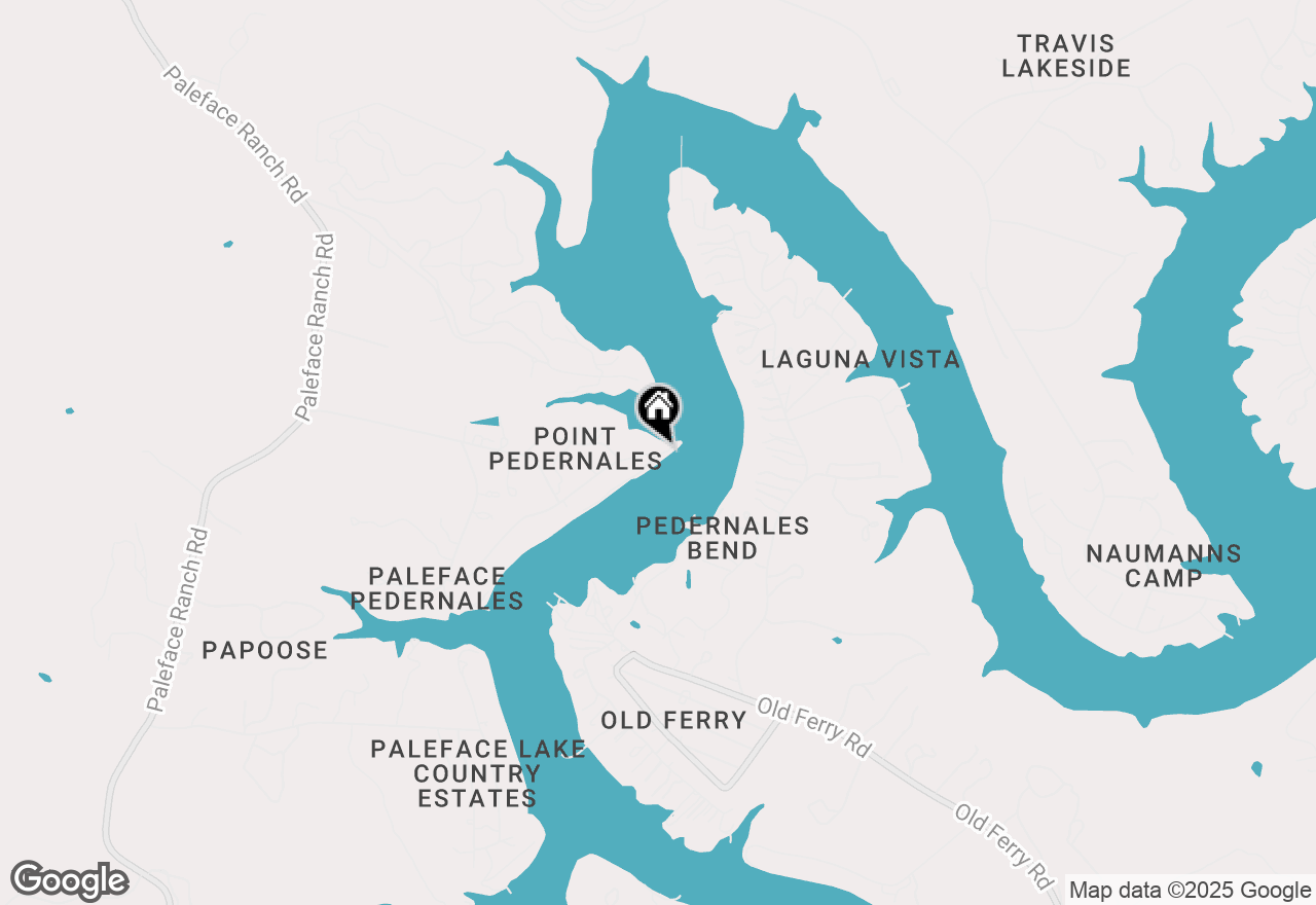 Map of 25300 Pedernales Point Dr, Spicewood, TX 78669