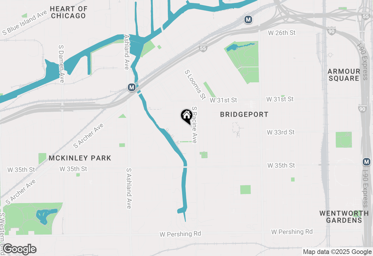 Map of 1229 W 32nd Place, Chicago, IL 60608