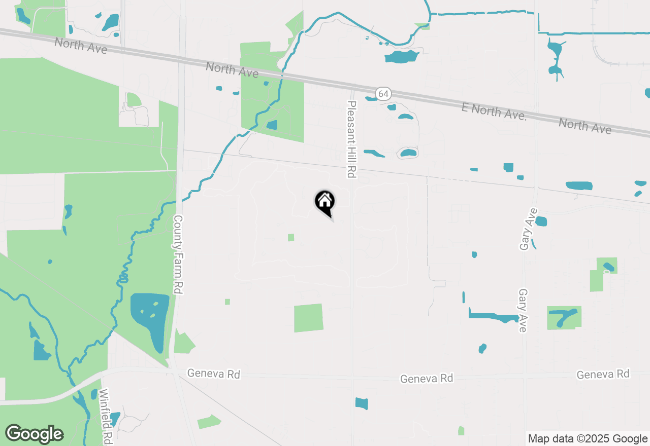 Map of 26W268 Thorngate Lane, Winfield, IL 60190